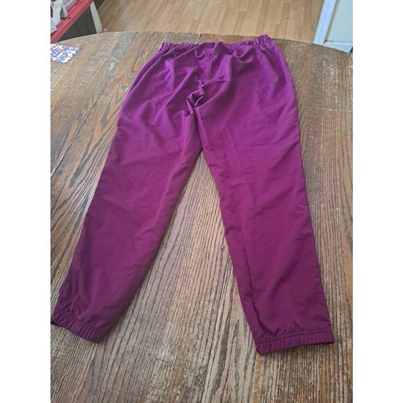 Large Scrubstar Wine Elastic Drawstring Waist Scrub Pants Scrubs Gathered Ankle - Picture 2 of 2